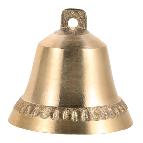 ERINGOGO Zur häuslichen Atmosphäre hinzufügen Klingel aus Messing Messingglocken basteln Feng Shui Glockenanhänger Vintage Jingle Bell kleine Messingglocken Feng-Shui-Glocke Metall Golden von ERINGOGO