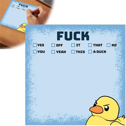 ​Funny Sassy Duck Sticky Notes, Funny Sticky Notes Post it Notes, Funny Work Stickers for Adults, Funny Stationery Note Pads, for Coworkers Friends,Office Supplies (A-1Pcs) von ERISAMO