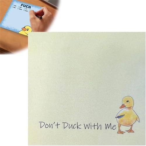 ​Funny Sassy Duck Sticky Notes, Funny Sticky Notes Post it Notes, Funny Work Stickers for Adults, Funny Stationery Note Pads, for Coworkers Friends,Office Supplies (B-1Pcs) von ERISAMO