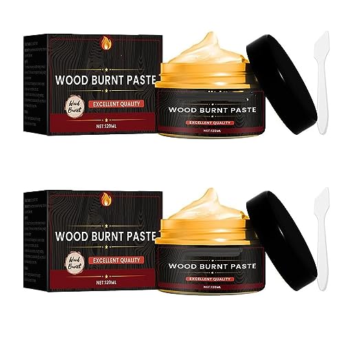 Wood Burning Gel, Wood Burnt Paste, Wood Crafts Suitable Marker for Wood Burning (2Pcs) von ERISAMO