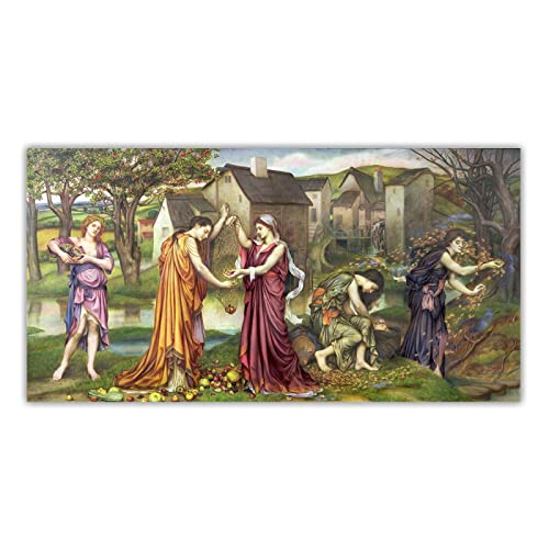 Leinwand Kunst Gemälde Evelyn De Morgan "The Cadence of Autumn 1905" auf Leinwanddruck. Wanddekoration auf Leinwand-Bild Ölgemälde auf Leinwand 40x80cm Ungerahmt von ERJIE