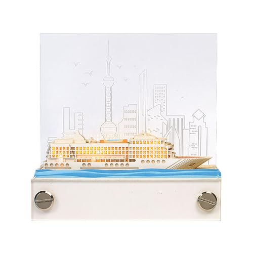 3D Kalender Abreißen 2024, Kreuzfahrtschiff 3d Kalender DIY kreative Post, Büro Schreibtisch Dekor, Weihnachtsgeschenke für Kind/Liebhaber/Freunde (Kreuzfahrtschiff) von ERKIES