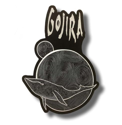 Gojira Wale Band Patch Abzeichen bestickt zum Aufbügeln von ERNESTAPATCHES