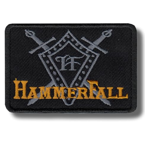 HammerFall Aufnäher zum Aufbügeln, bestickt von ERNESTAPATCHES