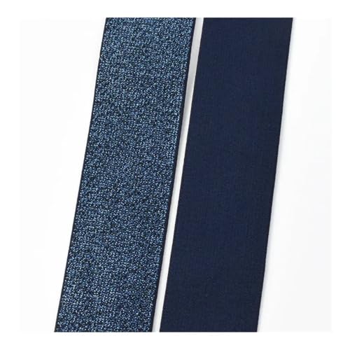 ERQIAO 3/5/10Meter 25-50mm Seide Nylon Elastische Band Polyester Gurtband Gummi Band DIY Bund Kleid Gürtel Nähen Zubehör (RoyalBlue, 10METERS_30MM) von ERQIAO