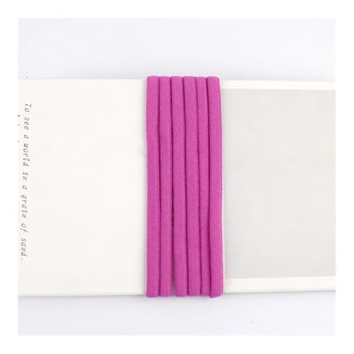 ERQIAO Meetee Nylon-Elastikband für Ohrbügel, Spitzenband, Schuhriemen, Schulter-Gurtband, DIY-Zubehör, 5 m, 3 mm/5 mm, Violett / Rot, 5 m von ERQIAO