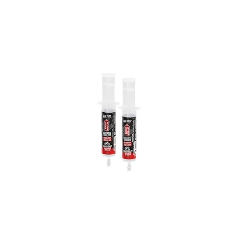 1000 Miglia BKR 7102 Flüssiges Dichtmittel für Tubeless Fahrrad, ultraleichte synthetische Latexformel für Löcher bis zu 6 mm, entfernbar mit Wasser, 2 Spritzen à 60ml mit Schader/Presta-Adapter von ERRECOM