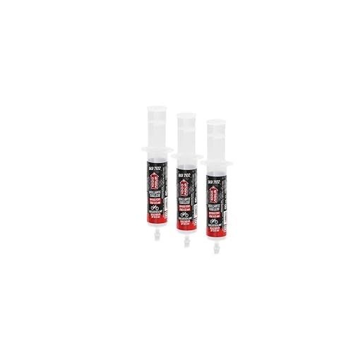 1000 Miglia BKR 7102 Flüssiges Dichtmittel für Tubeless Fahrrad, ultraleichte synthetische Latexformel für Löcher bis zu 6 mm, entfernbar mit Wasser, 3 Spritzen à 60ml mit Schader/Presta-Adapter von ERRECOM