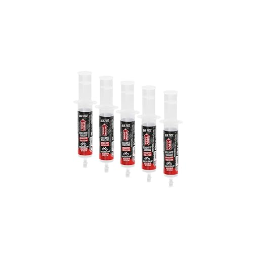 1000 Miglia BKR 7102 Flüssiges Dichtmittel für Tubeless Fahrrad, ultraleichte synthetische Latexformel für Löcher bis zu 6 mm, entfernbar mit Wasser, 5 Spritzen à 60ml mit Schader/Presta-Adapter von ERRECOM