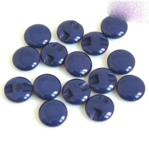 10 Stück weiße/schwarze runde Kunststoff-Druckknöpfe, Nähwerkzeuge, dekorative Knöpfe, Bekleidungszubehör für Babykleidung, Blau, 12 mm (0,47 Zoll) von ERRVA