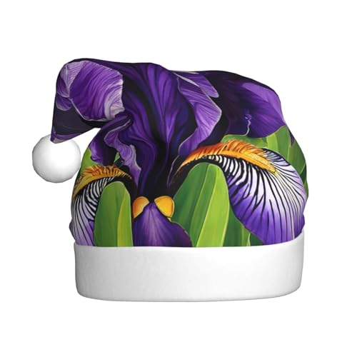 ERSDWRE Iris01 Weihnachtsmütze, Weihnachtsmannmütze, Erwachsene, Weihnachtsmütze für Neujahr, festliche Party, Kopfschmuck, Zubehör von ERSDWRE