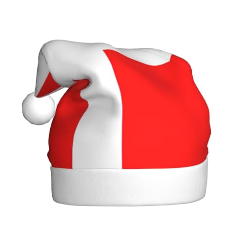 ERSDWRE Weihnachtsmütze mit dänischer Flagge von Dänemark, Weihnachtsmannmütze, Erwachsene, Weihnachtsmütze für Neujahr, festliche Party, Kopfschmuck, Zubehör von ERSDWRE