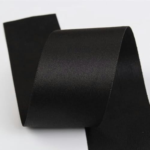 25 mm 2 Hirschledersamt Baumwollband Schleifen Schleife Weihnachtsband Geschenkband 10–50 Yards-schwarz-10 Yards Bänder von ERTUUO