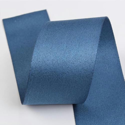 25 mm 2 Hirschledersamt-Baumwollband Schleifenband Schleifenband Weihnachtsband Geschenkband 10–50 Yards-Jeansblau-10 Yards Bänder von ERTUUO