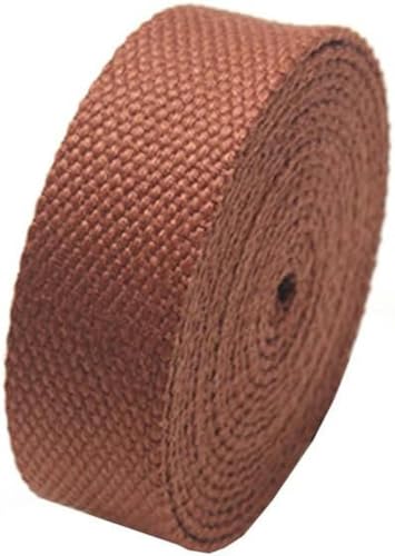 38 mm farbiges Gurtband, Baumwollgurtband, Gürtelband, Schlüsselanhänger für Rucksäcke, Hundehalsbänder, Taschen, Kleidungsstücke, Textilien, Nähen, Braun, 3 Yards von ERTUUO