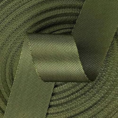 5 Yards 25 mm breiter Gurt aus Nylongewebe, Rucksackumreifung, Sicherheitsgurt, Nähtasche, DIY-Haustierseil, Nähen, Armeegrün von ERTUUO