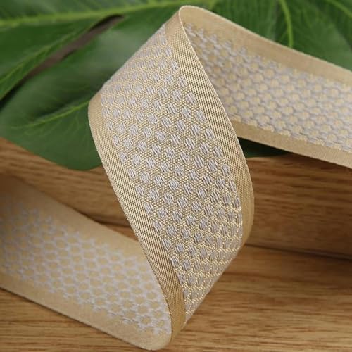 Gewebtes, gestricktes Baumwollband, klassisches Jacquard-Gurtband, handgefertigt, Verpackungsstreifen, DIY-Geschenk, Backen, dekorative Haaraccessoires-006-10 mm, 150 Yards von ERTUUO