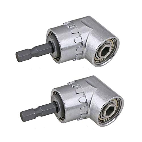 Bohrer-Set Sechskant-Schaft-Adapter, Bohrer-Set, rechtwinkliger Bohrer, Grad-Multifunktions-Winkelschrauber mit Zoll-Innensechskant-Schraubendreherhalter, Bohrer-Spannzangen-Adapter von ERVDKXCOI