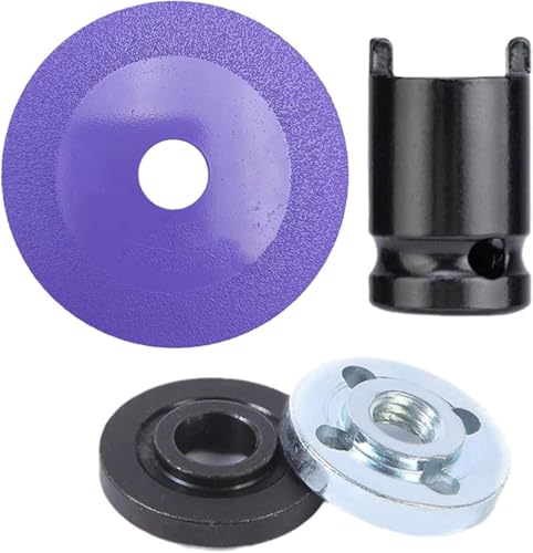 Diamant-Trennscheiben für Winkelschleifer ， 100 mm 20 mm Diamant-Glastrennscheibe Keramikfliesen Marmorschneider Kreissägeblätter for Winkelschleifer Rotorwerkzeuge, Schwarz(Purple) von ERVDKXCOI