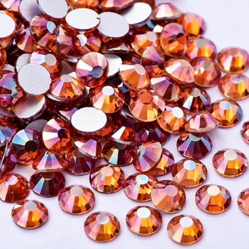 ERVDKXCOI Hotfix Strasssteine, Harzkristall Flacher Rücken S Strasssteine ​​Kristall Nicht Hotfix Strasssteine ​​Nägel Diamant Kristalle for Nagel Charms Nail Art Kleid(Sunset Glory,Mix Size 1440pcs) von ERVDKXCOI