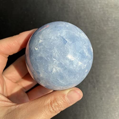 ERVDKXCOI Kristallkugel mit Ständer,Edelsteinkugel,Meditati 1Pcs Natural Blue Celestite Crystal Ball 40-45mm Celestine Sphere Quartz Fengshui Home Decor with Base(40mm) von ERVDKXCOI