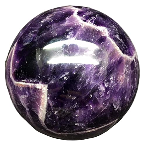 ERVDKXCOI Kristallkugel mit Ständer,Edelsteinkugel,Meditati 1Pcs Natural Dream Amethyst Quartz Crystals Sphere Ball Dia 40-50mm Dia 60-70mm Stone for Office/Home Decor Wedding Decoration(40 50mm) von ERVDKXCOI