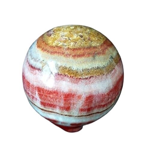 ERVDKXCOI Kristallkugel mit Ständer,Edelsteinkugel,Meditati 1Pcs Natural Rhodochrosite Stone 47-55mm Crystals Ball Stone Ball Home Garden Office Decorated Stones Sphere(Diameter 45mm 50mm) von ERVDKXCOI