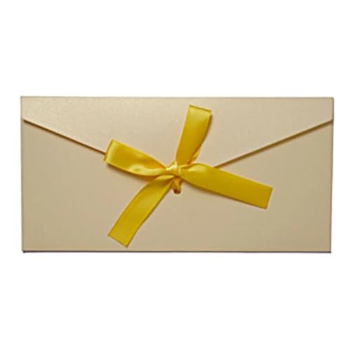 ERVDKXCOI Zarte romantische Hochzeitsparty Einladungskarte D Karte 10 Stück Vintage schillernde Papierumschläge for Briefe, Versandtaschen-Set, Kraft-for Geschenkpostkarten Einladung(Longplatinum) von ERVDKXCOI