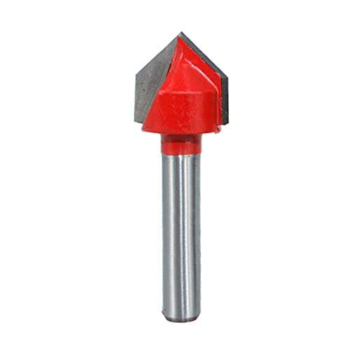 Router Bit,Fräser,Lagergeführter Router-Fräser, Fräser, Fräser, 1/4-Zoll-Schaft, 90-Grad-Schlitz(1/2in) von ERVDKXCOI