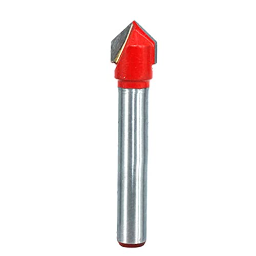 Router Bit,Fräser,Lagergeführter Router-Fräser, Fräser, Fräser, 1/4-Zoll-Schaft, 90-Grad-Schlitz(5/16in) von ERVDKXCOI