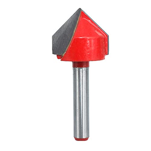 Router Bit,Fräser,Lagergeführter Router-Fräser, Fräser, Fräser, 1/4-Zoll-Schaft, 90-Grad-Schlitz(7/8in) von ERVDKXCOI