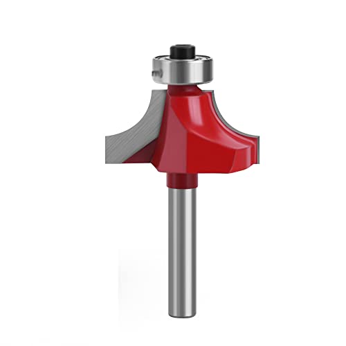 Router Bit,Fräser,Lagergeführter Router-Fräser, Fräser, Rundfräser, Kantenfräser, 1/4 Zoll Schaftkante(1 1/4in) von ERVDKXCOI