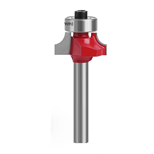 Router Bit,Fräser,Lagergeführter Router-Fräser, Fräser, Rundfräser, Kantenfräser, 1/4 Zoll Schaftkante(13/16in) von ERVDKXCOI