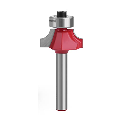 Router Bit,Fräser,Lagergeführter Router-Fräser, Fräser, Rundfräser, Kantenfräser, 1/4 Zoll Schaftkante(7/8in) von ERVDKXCOI