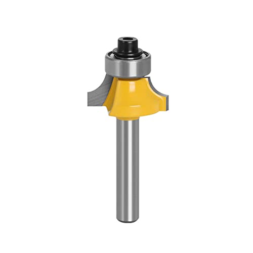 Router Bit,Fräser,Lagergeführter Router-Fräser, Fräser, Rundfräser-Kantenfräser, 1/4-Zoll-Schaftecke(4.76mm) von ERVDKXCOI