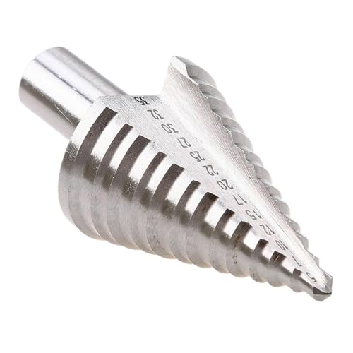 Spiral Step Drill Bit,Metall Kegelbohrer,hss bohre 5 35 mm beschichtete Stufenbohrer, HSS, gerader Stufenkegel von ERVDKXCOI