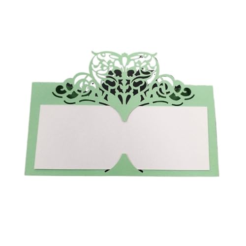 Zarte romantische Hochzeitsparty Einladungskarte D 10/50/100 Stücke Hochzeit Tischkarte Papier Laser Geschnitten Herzform Tisch Namenskarte Tischkarte Hochzeit Party Dekoration Bevorzugung Sitzkarte(L von ERVDKXCOI