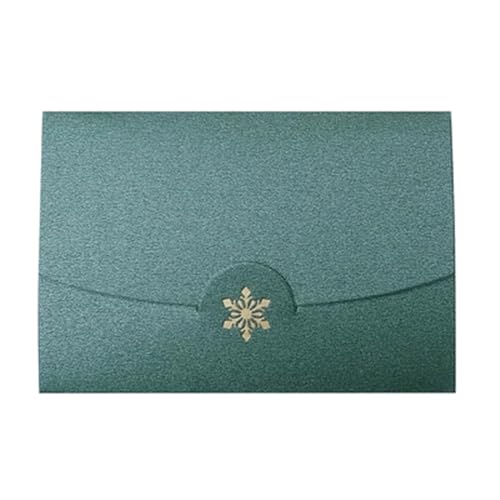 Zarte romantische Hochzeitsparty Einladungskarte D 20 teile/los Mini Western Umschläge Bronzing Schneeflocke Umschläge Perle Blank Papier Vintage Hochzeit Einladung Umschläge(Dark green 20pcs) von ERVDKXCOI