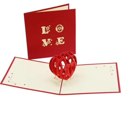 Zarte romantische Hochzeitsparty Einladungskarte D 3D-Pop-Up-Karten, Partygeschenke, Hochzeitsgrußkarte, Jahrestag, Postkarte DIY(Style13) von ERVDKXCOI