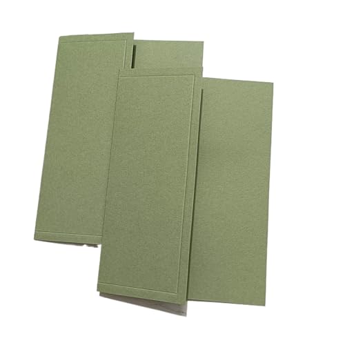 Zarte romantische Hochzeitsparty Einladungskarte D 50 Stück Smaragdgrünes Papier for Hochzeitsfeier-Einladungskarten, Einband, kein Innenblatt, kein Umschlag, kein Wachssiegel, kein Band,(Grass Green von ERVDKXCOI