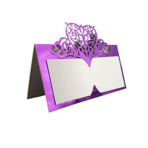 Zarte romantische Hochzeitsparty Einladungskarte D Karte 10/50/100 Stücke Hochzeit Tischkarte Papier Laser Geschnitten Herzform Tisch Namenskarte Tischkarte Hochzeit Party Dekoration Bevorzugung(Brigh von ERVDKXCOI