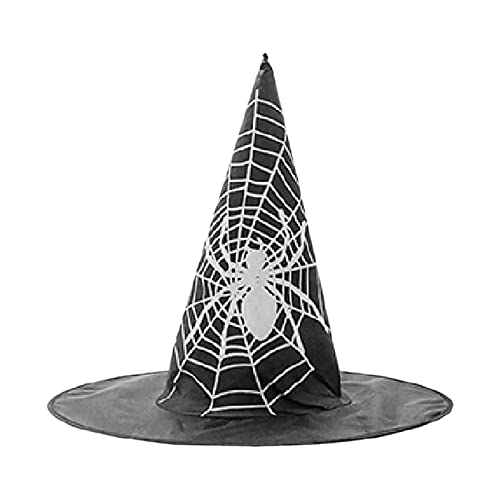 ERYUE Halloween Hexenhut Gruseliger Hut mit breiter Krempe, Halloween-Geschenk für Männer, Frauen, Kinder, Halloween-Kostüm, Cosplay, Party, Festivals, Dekoration von ERYUE