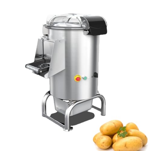 ERoomQ Kommerzieller Kartoffelschäler, 5 kg/12 l, elektrische automatische Schälmaschine, 70–100 kg/Stunde, automatisches Schälwerkzeug, für Kartoffeln, Taro, Ingwer von ERoomQ