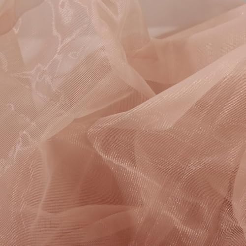 Power-Korsett-Netzstoff, nicht dehnbares Netzgewebe für transparente Korsettbasis, Couture-Kleid, Hochzeit, Ballkleid, vorgeschnitten, 4,5 m lang, 152,4 cm breit, hautfarben, 4,5 m vorgeschnitten von ESANDA