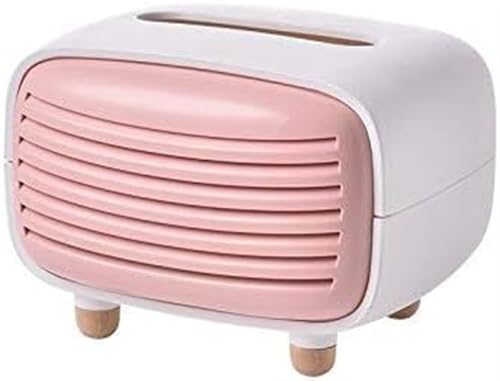 Taschentuchbox-Abdeckung, Taschentuchhalter, kreative Bambuskohle-Cartoon-Taschentuchbox, Zuhause, Wohnzimmer, Couchtisch, Schubladenbox, Desktop-Rollenpapier, niedliche Aufbewahrungsbox(Pink) von ESESE