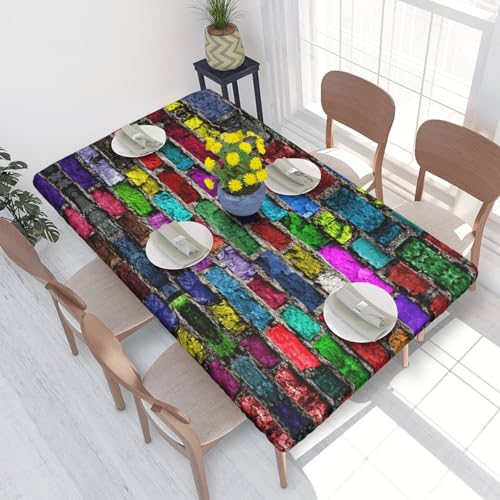 ESNAIUVCD Tischdecke mit buntem Ziegeldruck, ölbeständig, rechteckig, für Restaurants, Gartenpartys, 1,2 m ESNAIUVCD Tischdecke mit buntem Ziegeldruck, ölbeständig, rechteckig, für Restaurants, Gartenpartys, 1,2 m von ESNAIUVCD