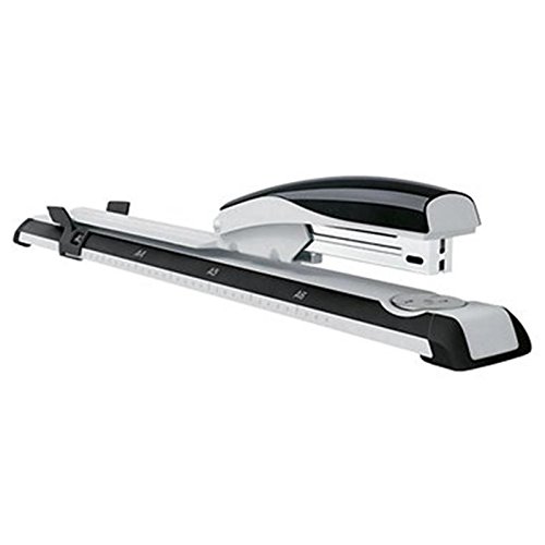 Stapler, Heftgerät Langarm, Leistung 4 mm / 40 Blatt, Modern, Schwarz, Einlegetiefe max. 30cm von ESSELTE LEITZ