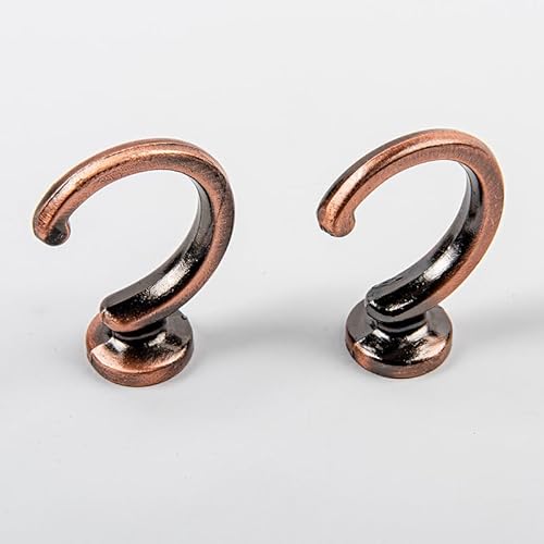 ESSMOKO Raffhalter Für Gardinen C-Förmiger Vorhanghalter-Aufbewahrungshaken Aus Zinklegierung Wandhaken Schraubbefestigung - Bronze ESSMOKO Raffhalter Für Gardinen C-Förmiger Vorhanghalter-Aufbewahrungshaken Aus Zinklegierung Wandhaken Schraubbefestigung - Bronze von ESSMOKO
