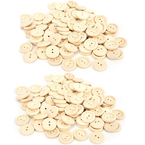 200pcs Holzknöpfe Süßes Design Kleidung Handarbeit Nählieferungen 20mm 200pcs Holzknöpfe Süßes Design Kleidung Handarbeit Nählieferungen 20mm von ETAINGYEUN
