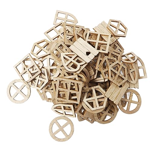 Holzfensterausschnitte unvollendete Holzscheiben 100pcs Handarbeit Handwerk Handwerk Home Dekoration Kinderzimmerdekorationen Holzfensterausschnitte unvollendete Holzscheiben 100pcs Handarbeit Handwerk Handwerk Home Dekoration Kinderzimmerdekorationen von ETAINGYEUN